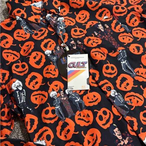 RSVLTS x SNL “David S. Pumpkins” Button-Up Shirt Mens Size Large Halloween - Picture 2 of 3